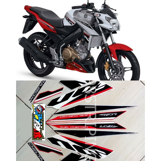 STRIPING YAMAHA VIXION R ADVANCE PUTIH 2017 STIKER LIS STANDAR ORI