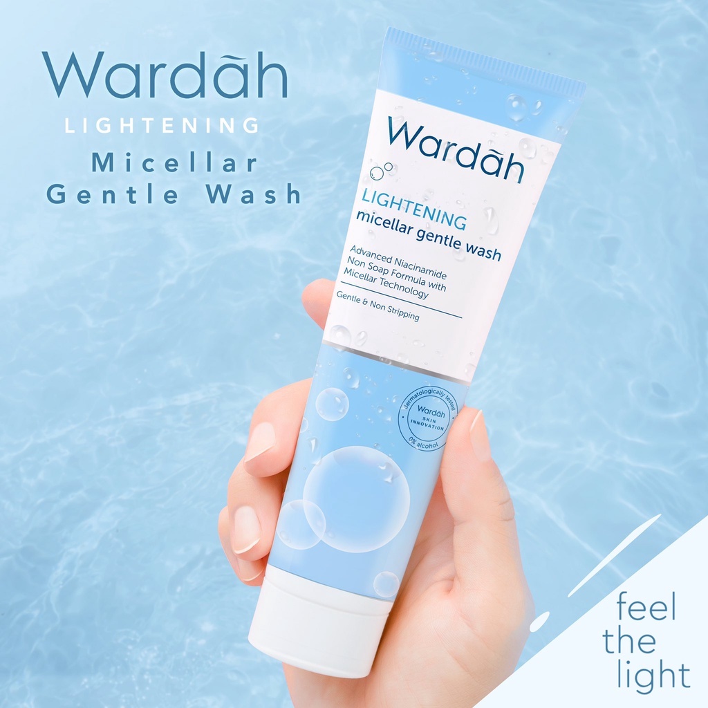 Wardah Lightening Micellar Gentle Wash 50 ml / Wardah Lightening Series