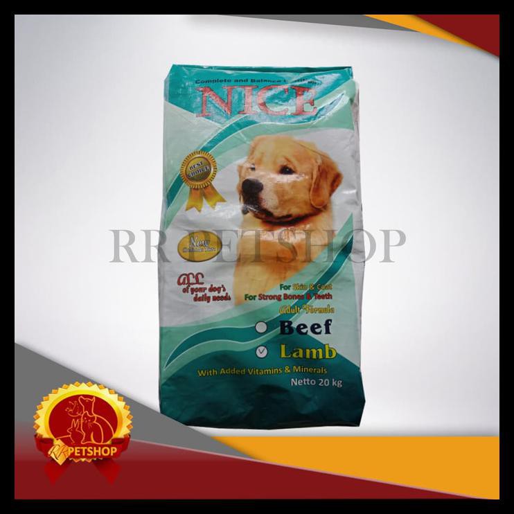 PROMO Makanan Anjing Nice Dog Lamb 20kg NiceDog 20 kg / Dog Food / Gojek