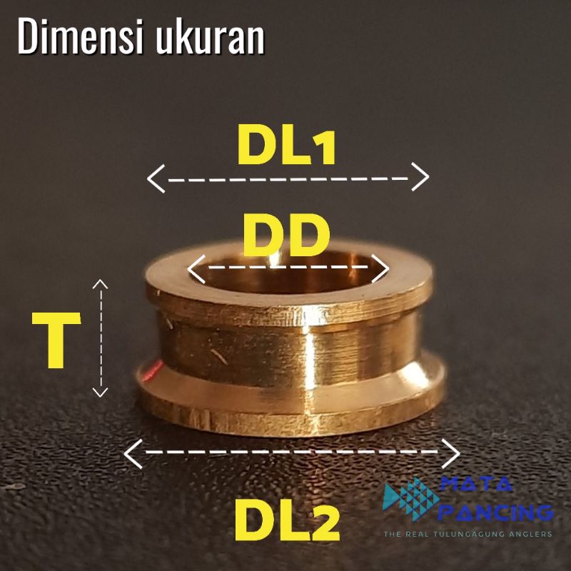 Line roller spare part reel spinning bahan brass kuningan anti karat dan tahan gesekan untuk aneka ukuran merk reel