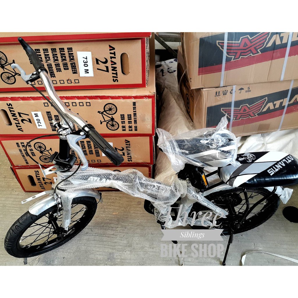 SEPEDA LIPAT ATLANTIS 16 inch WARNA KUNING SILVER HITAM