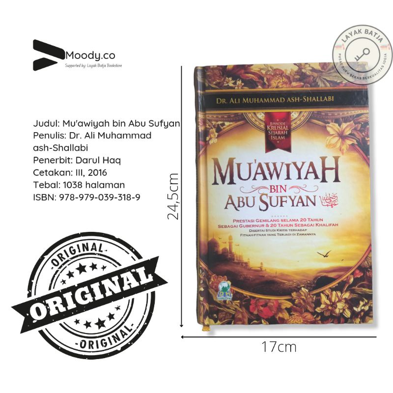 BUKU BIOGRAFI TOKOH SAHABAT MUAWIYAH BIN ABU SUFYAN DARUL HAQ