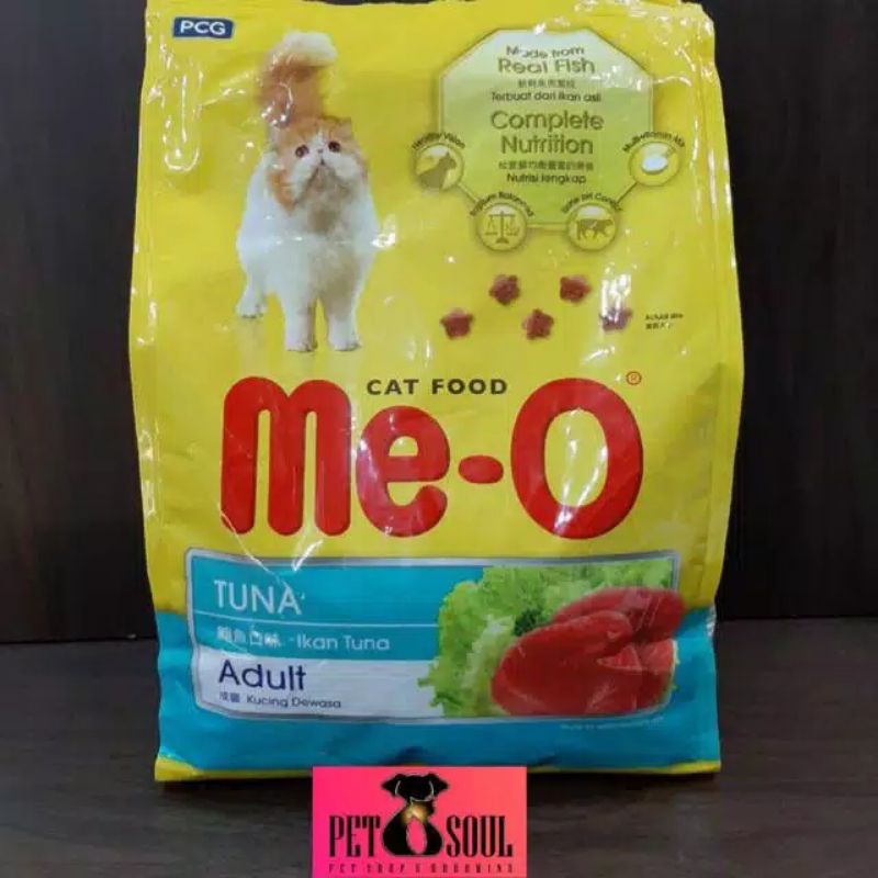 Me-o Dry Catfood Adult Salmon / Mackerel / beef /tuna - meo makanan kucing 1.2kg