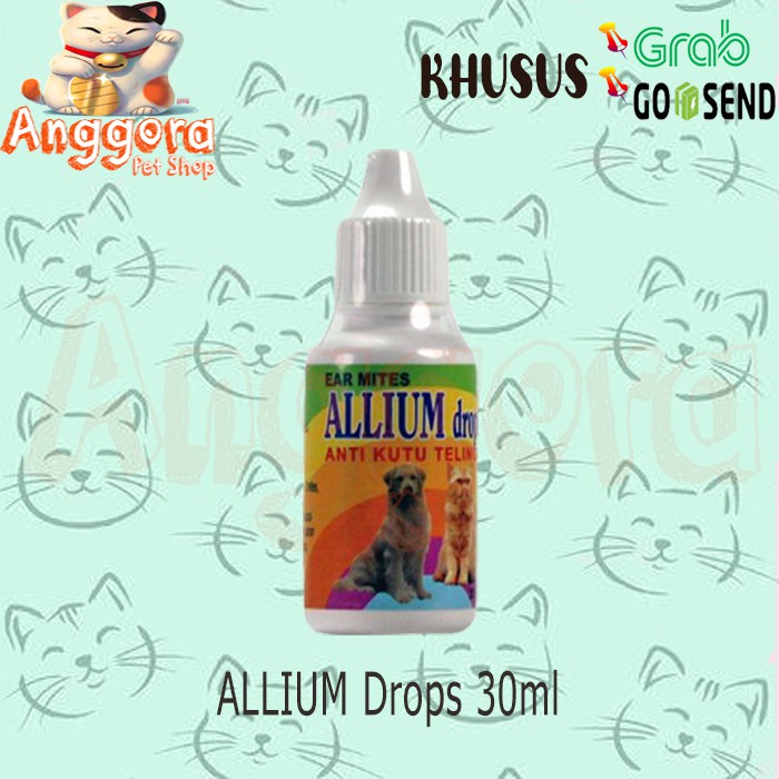 ALLIUM Drops 30ml - obat tetes kutu telinga untuk Anjing dan Kucing
