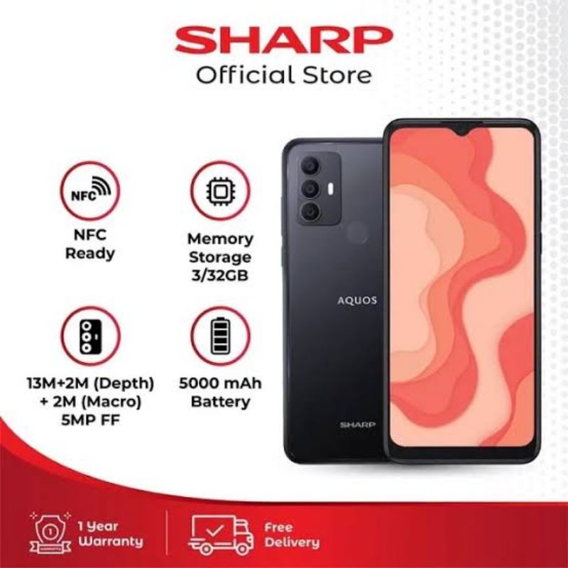 SHARP AQUOS V6 RAM 3/32GB NFC GARANSI RESMI