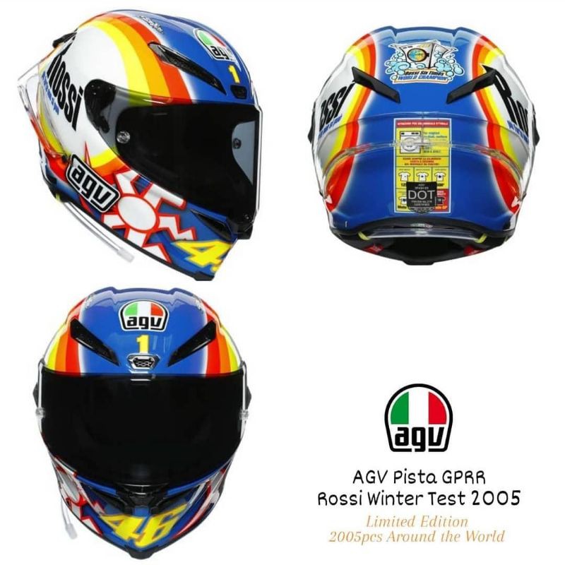 AGV Pista GPRR Rossi Winter Test 2005