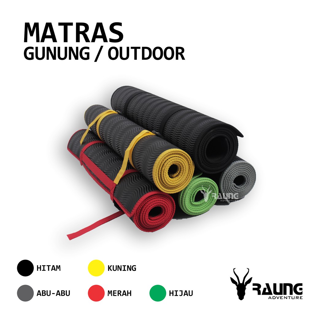 (COD / GRATIS ONGKIR) RAUNG ADVENTURE - MATRAS CAMPING / MATRAS YOGA