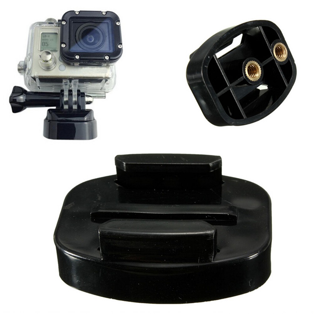 (Ele) Adapter Tripod Mount Quick Release Warna Putih Untuk Kamera Gopro Hd Hero 4 3 + 3 2 1