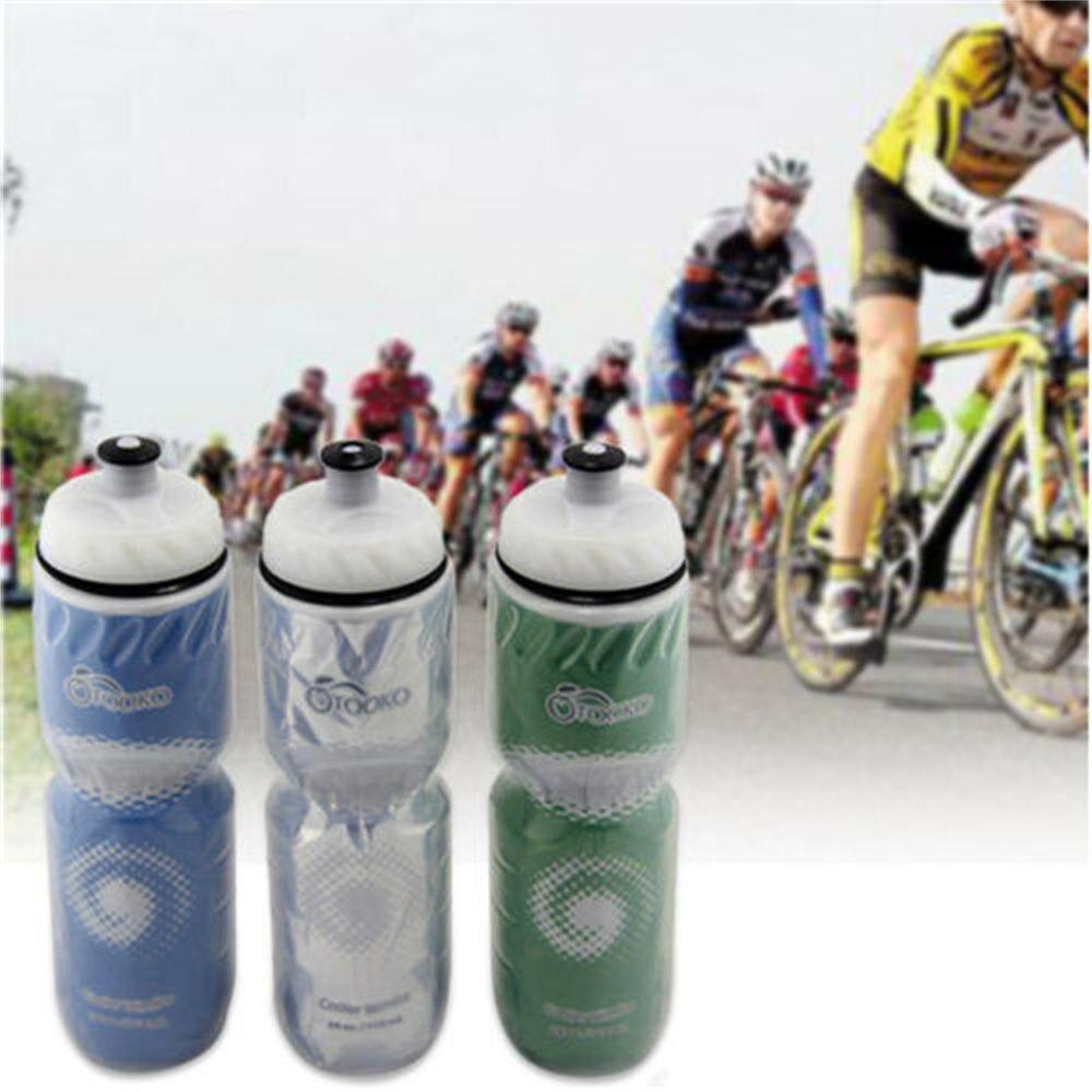 Populer 750ML Botol Olahraga Travel Gym Dual Layer Thermal Menjaga Bening BPA Free Sport Cup