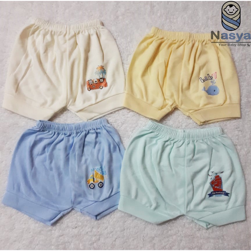 [B-036] celana pendek/panjang bayi tebal hoga unisex (cewe cowo) harga 4pcs