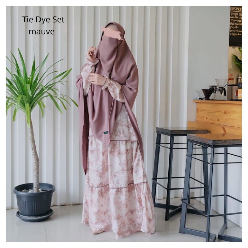 Gamis Syar'i Tie Dye Set ORI by Mumtaz hijab