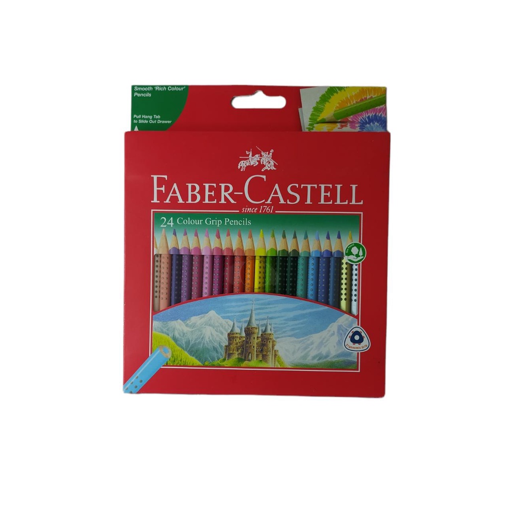 

Gramedia Medan - FABER CASTELL COLOUR GRIP PENCILS 24L 116253