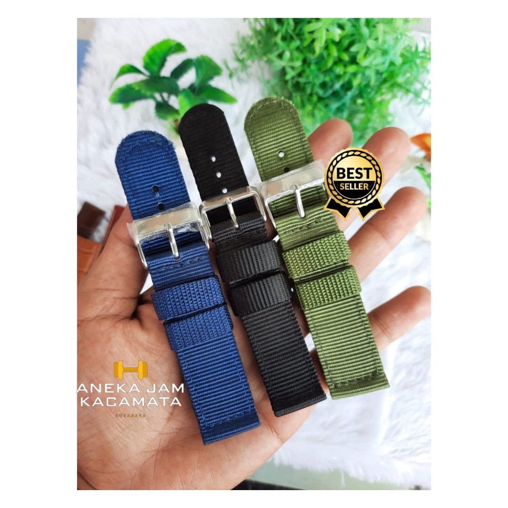 Srap jam tali kanvas.SM/Strap kanvas Nylon strap/strap jam tangan berbahan kanfas/tali jam tangan kanfas/nylon halus