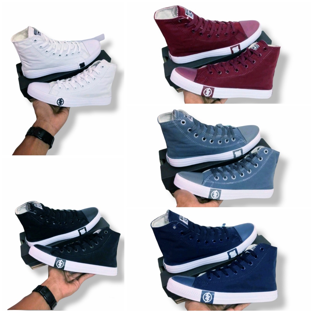 Sepatu boots petir/flash sneakers high