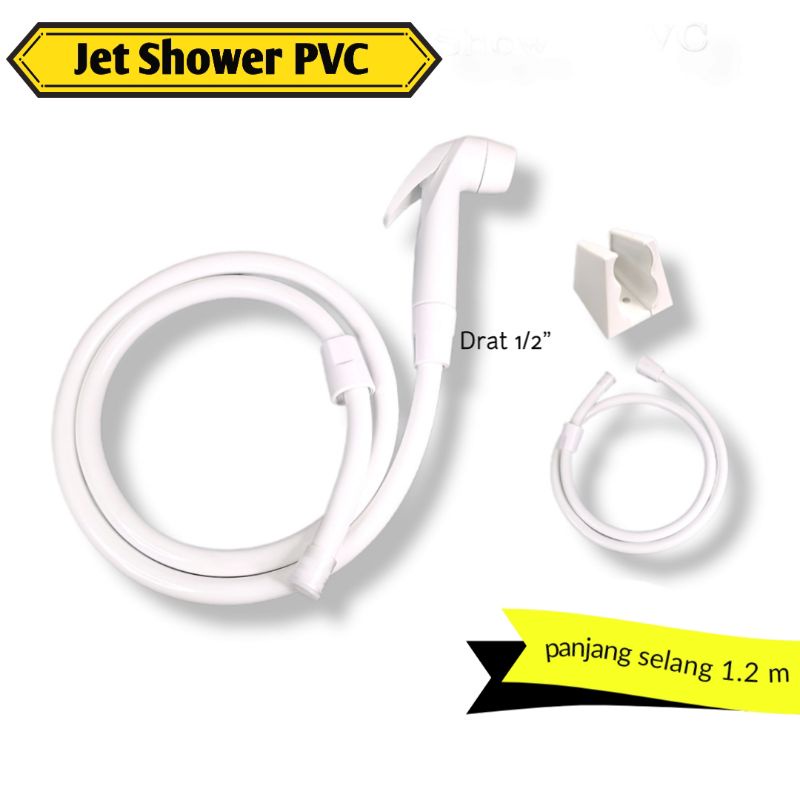 Jet Shower Kloset Toilet Closet Wasser Cebok WC Semprotan Duduk Kamar Mandi Ringan Kamar Mandi