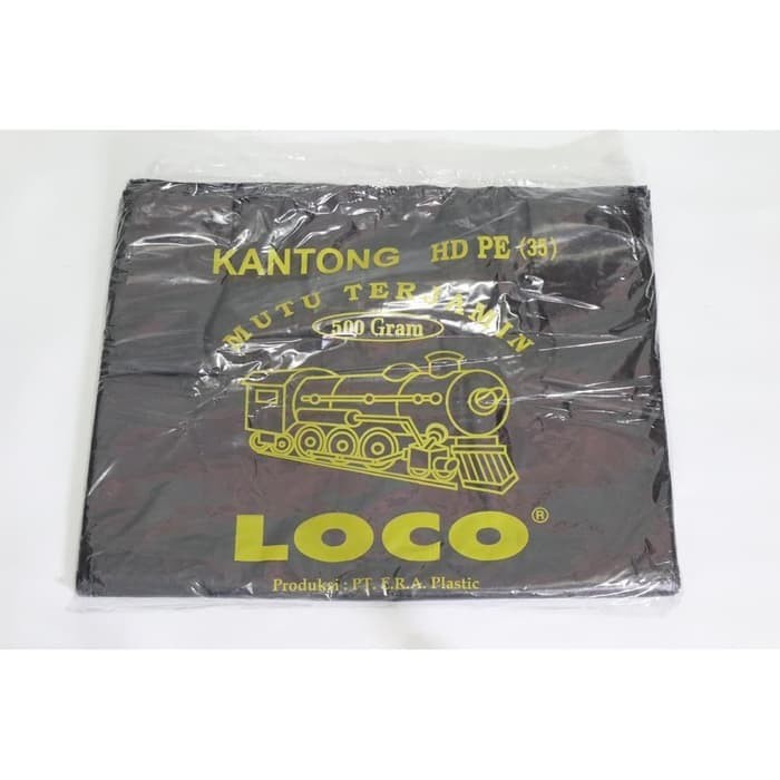 KANTONG PLASTIK LOCO TEBAL HITAM HDPE