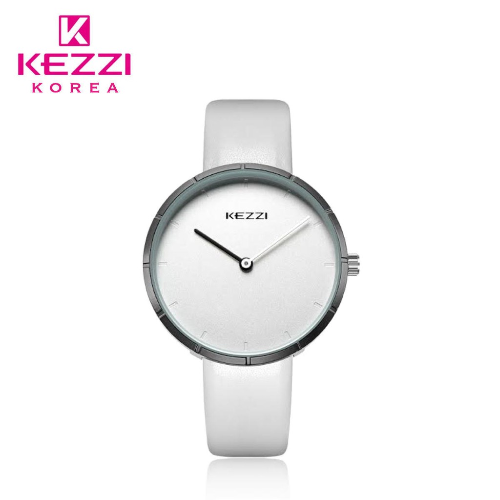 Kezzi Korea 1895 Putih - Jam Tangan Fashion Wanita dan Pria - Model Analog