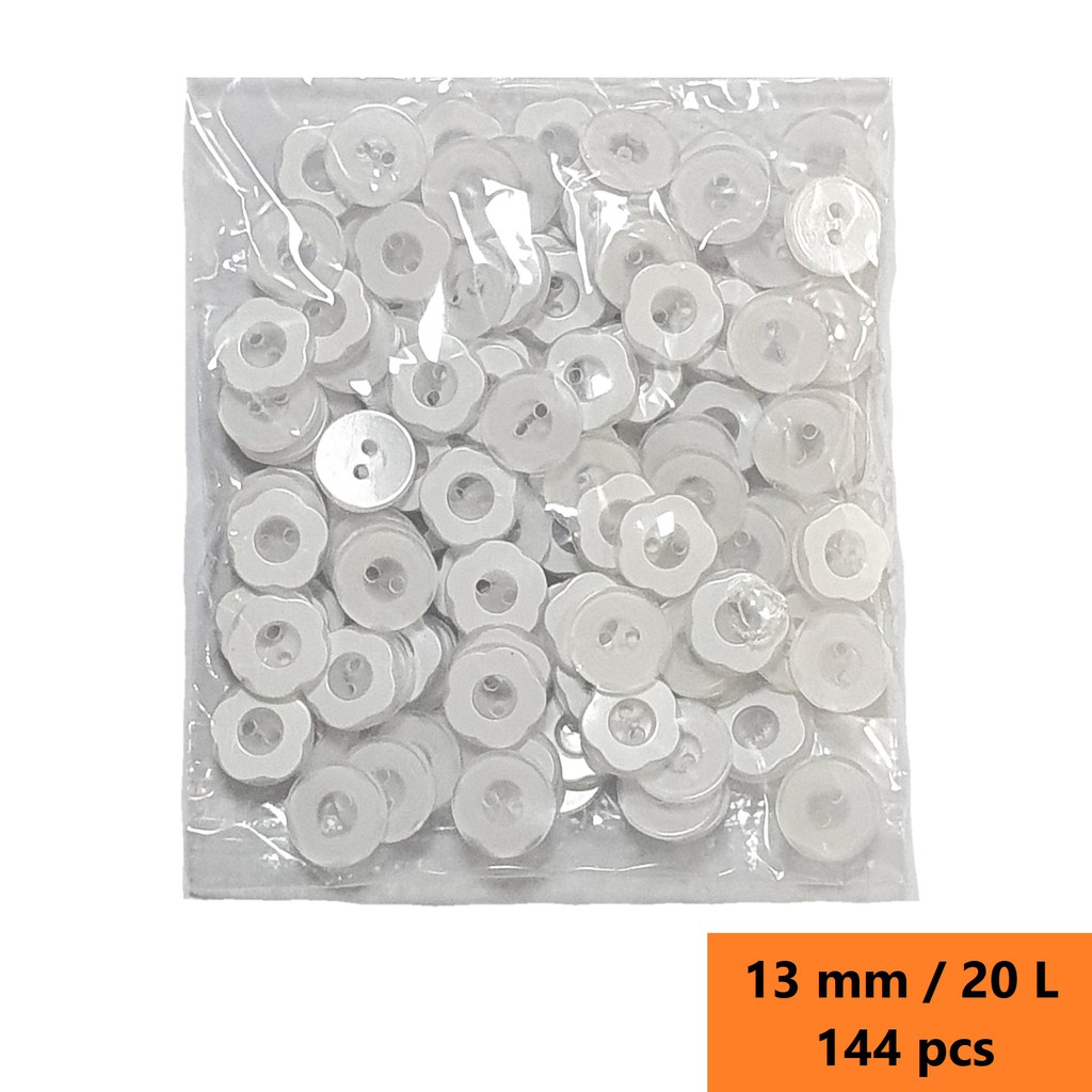 Kancing Baju Sakura 13mm/1,3cm/20L @144 pcs Kancing Baju Tidur Piyama Anak