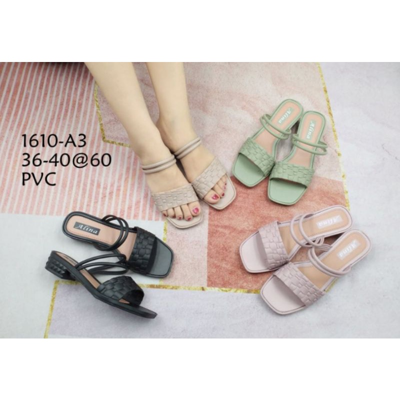 Home-DINI Sandal Heels Hak Tahu Wedges Tali ALINA 1610-A3