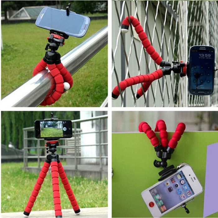 Tripod Spider Flexible Mini Holder U Tripot Tongsis Tongkat HP Handphone Camera