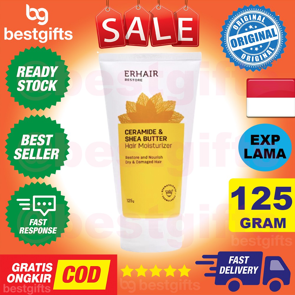 ERHA ERHAIR CERAMIDE SHEA BUTTER HAIR MOISTURIZER MOISTURISER MELEMBABKAN RAMBUT KERING 125 GRAM