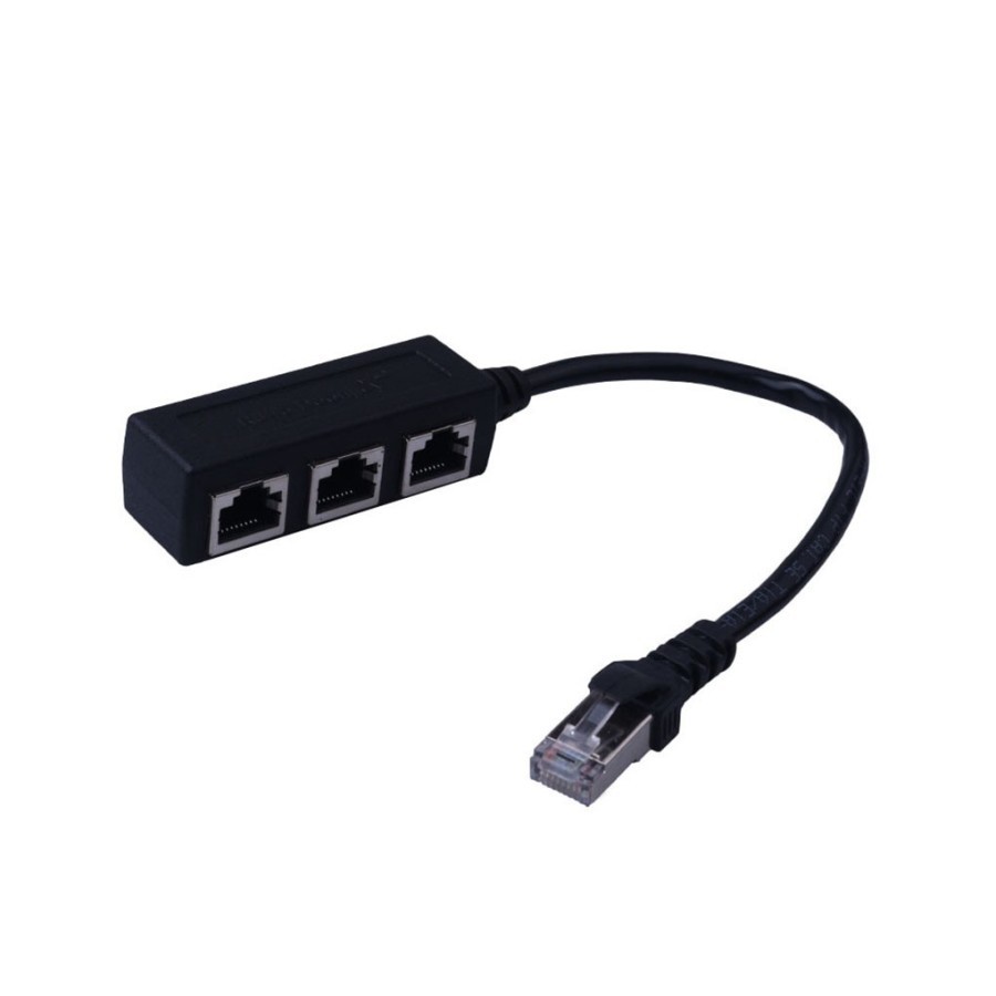 RJ45 Splitter 1-3 Adapter Cable CAT5 CAT6 LAN