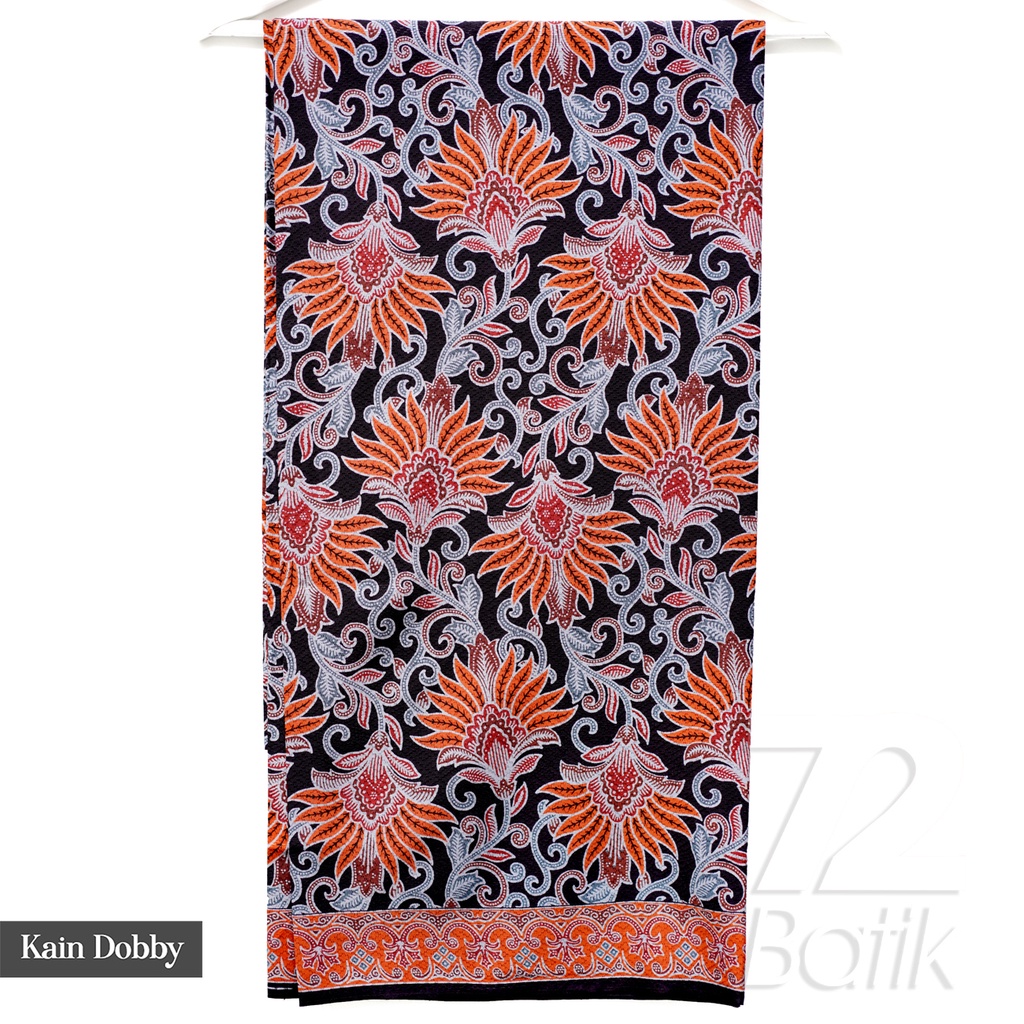 KAIN BATIK PREMIUM Bahan Dobby Motif Kembang Citra Warna Hijau Hitam 727133 Cap 72 Jarik Jarit Samping Kebat Panjang Batik Dobby Modern Premium Bahan Seragam Batik Pernikahan Kantor Keluarga Murah Kamen Jadi Batik Bali Lembaran