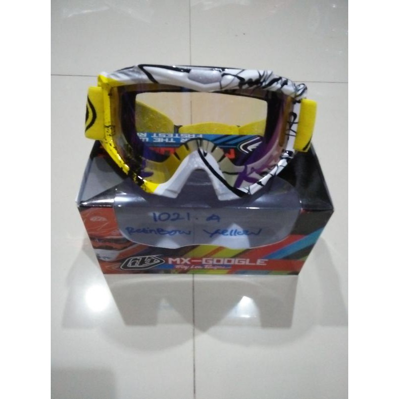 Goggle Tld Troy Lee Designs Rainbow Frame Yellow
