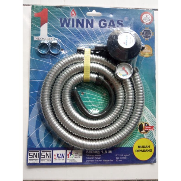 REGULATOR WIN GAS W 298 M PLUS SELANG(PAKET)