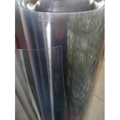 Plastik Bening Rol 0,40mm/ Plastik Transparan Mika Kaku Lebar 1meter.