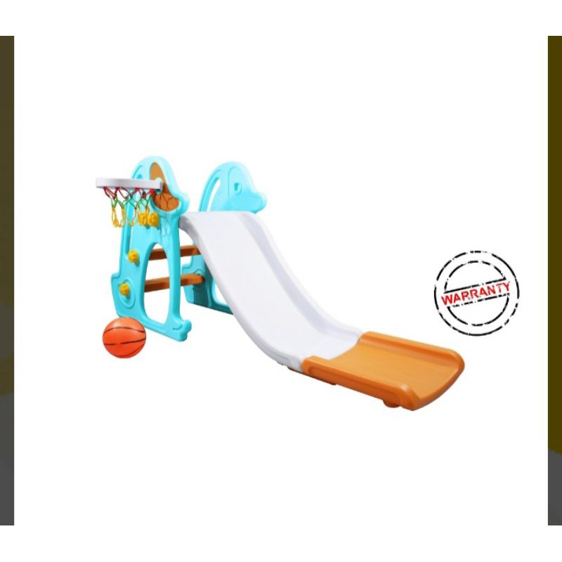 Chick fun eco flipper slide mainan prosotan indoor outdoor mini slide mainan anak merah biru baby