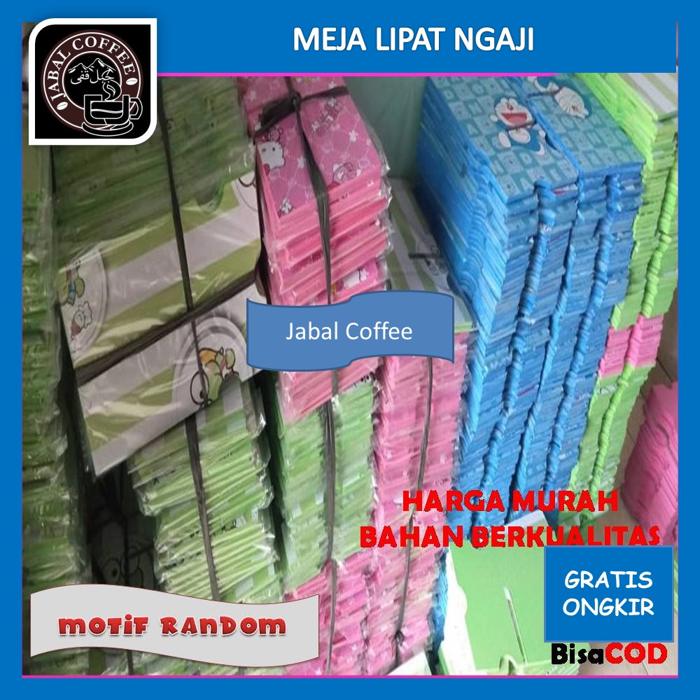 Meja Lipat Al Quran / Meja Lipat Ngaji Karakter Anak / Meja Baca Al Quran /Rekal Al Quran