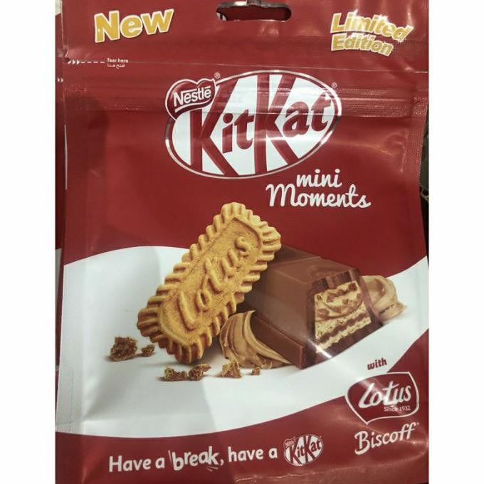 

Kitkat Lotus Biscoff Limited Edition Chocolate Wafer Snack Kit Kat