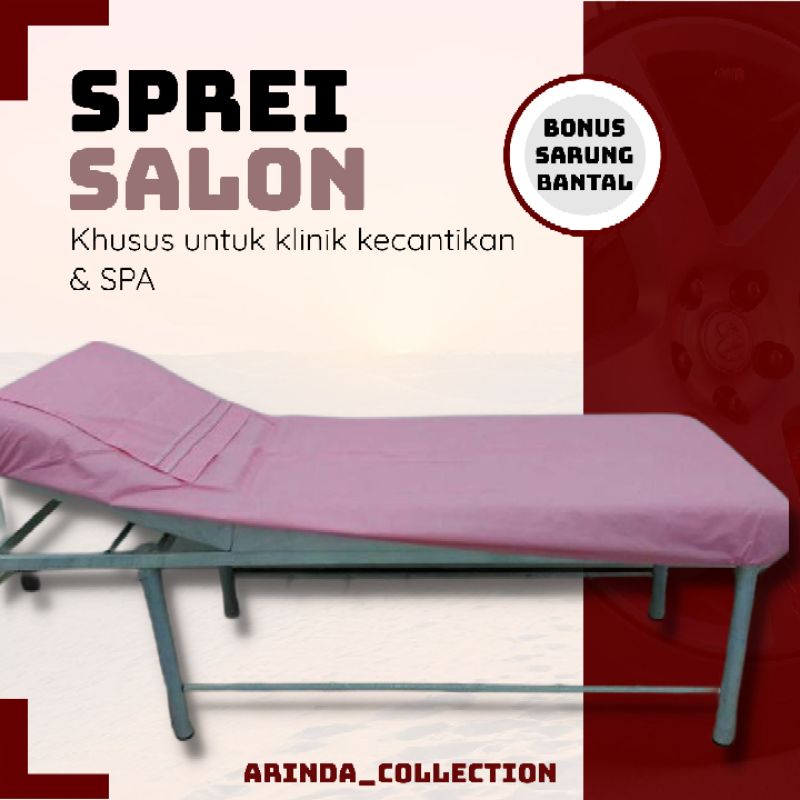 SPREI SALON KECANTIKAN &amp; SPA (Tanpa Rumbai) + BONUS SARUNG BANTAL