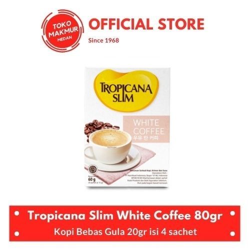 

TROPICANA SLIM WHITE COFFEE 20 GR ISI 4 SACHET