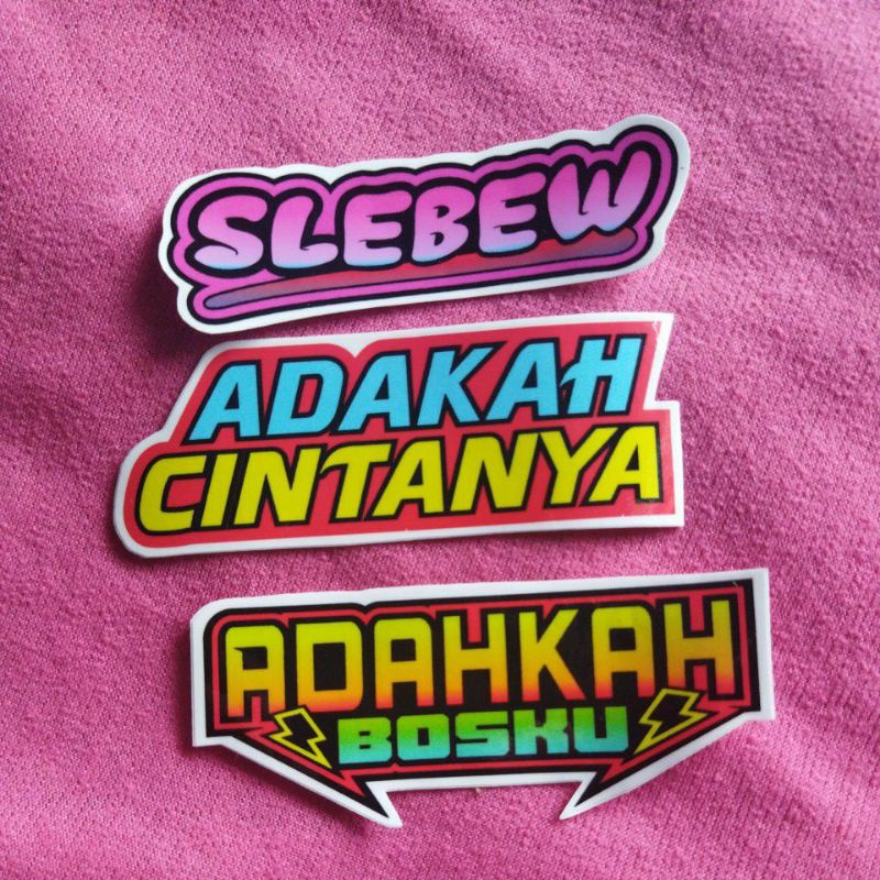 

STIKER ADAKAH SLEBEW PAKET 3 PCS