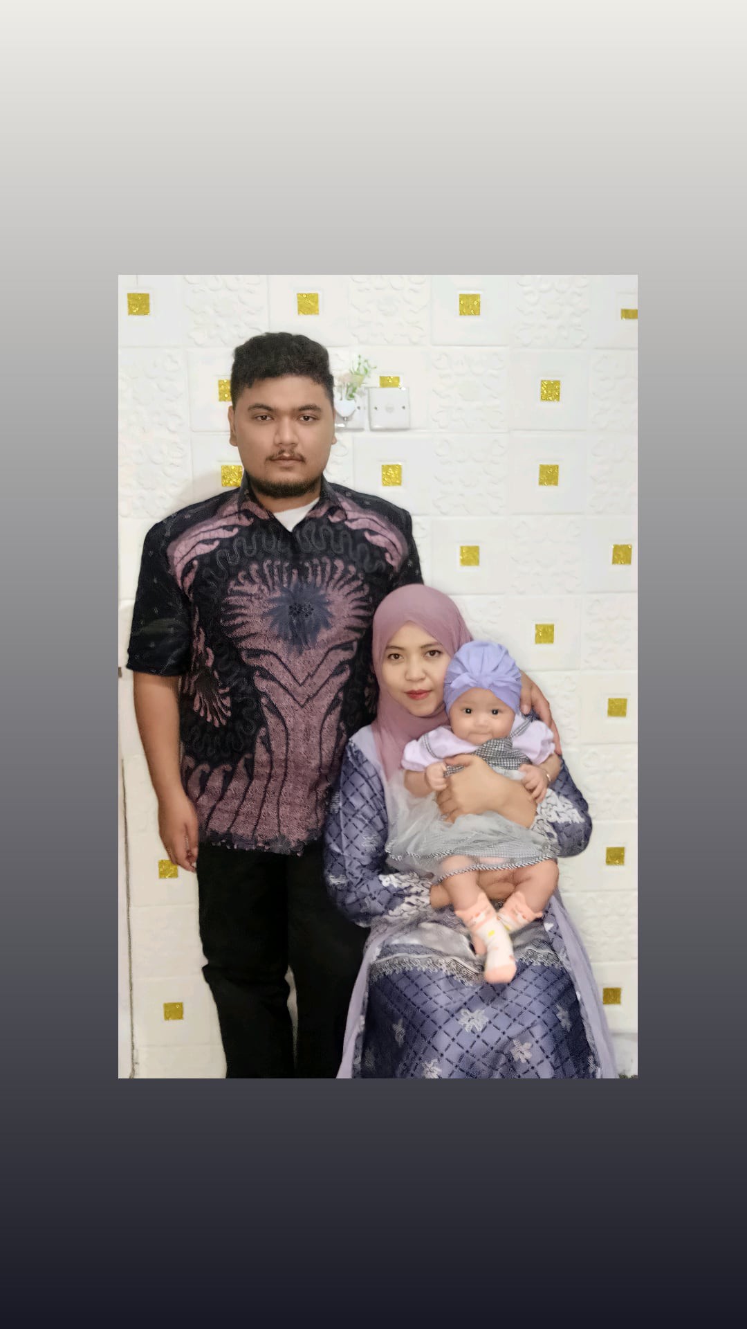 Gitarja Kemeja Batik Pria Warna Ungu Lapis Furing Bahan Katun Primisima