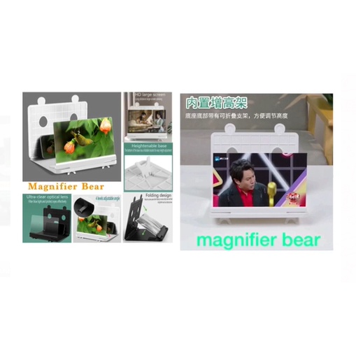 Enlarge Screen Kaca pembesar Layar HP - Magnifier Bear