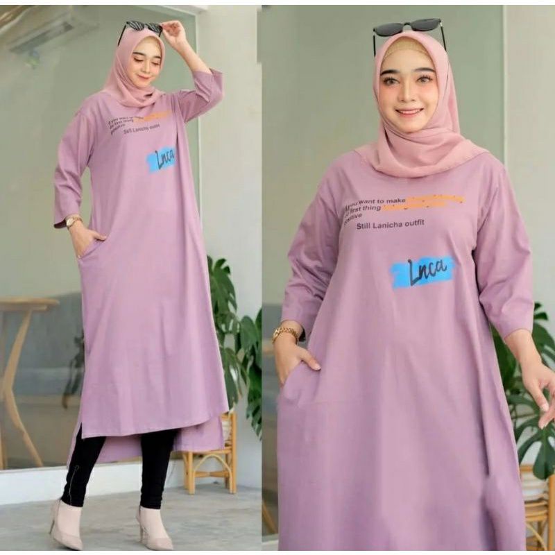 Fany midi dress terbaru / dress wanita terbaru / atasan wanita terlaris / tunik wanita