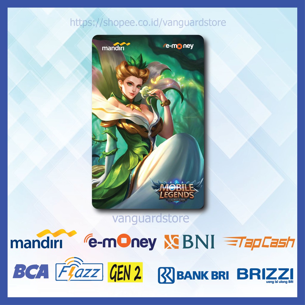 KARTU E MONEY E TOLL MOBILE LEGENDS AURORA GAME 17 EMONEY MANDIRI FLAZZ BCA BNI TAPCASH BRIZZI BRI