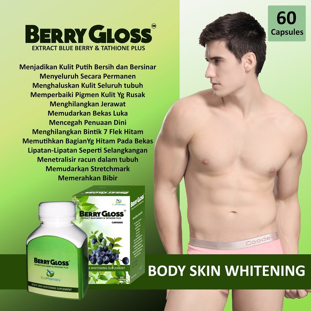BERRYGLOSS PEMUTIH SELANGKANGAN KULIT TUBUH BADAN WAJAH LAPUNZEL CREAM MUKA GLUTAMEN PANACEA MURAH