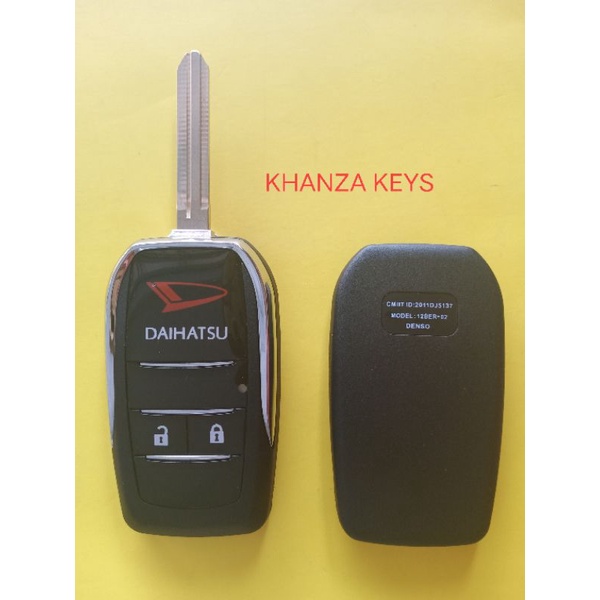 Modifikasi casing flip key Daihatsu Sigra dan ayla dan Xenia dan Terios