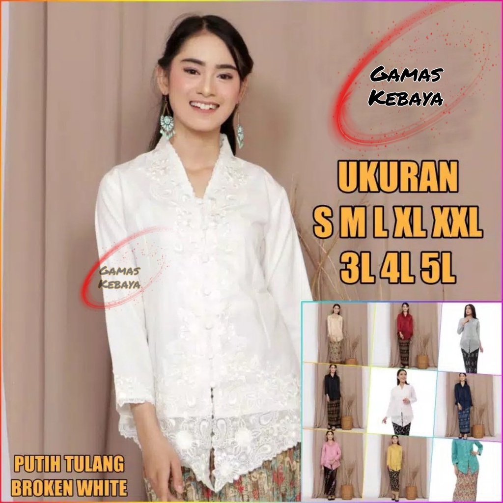 ATASAN KEBAYA ENCIM PREMIUM TERMURAH/KEBAYA BORDIR/KEBAYA MODERN/KEBAYA JUMBO/BAJU KEBAYA 2021