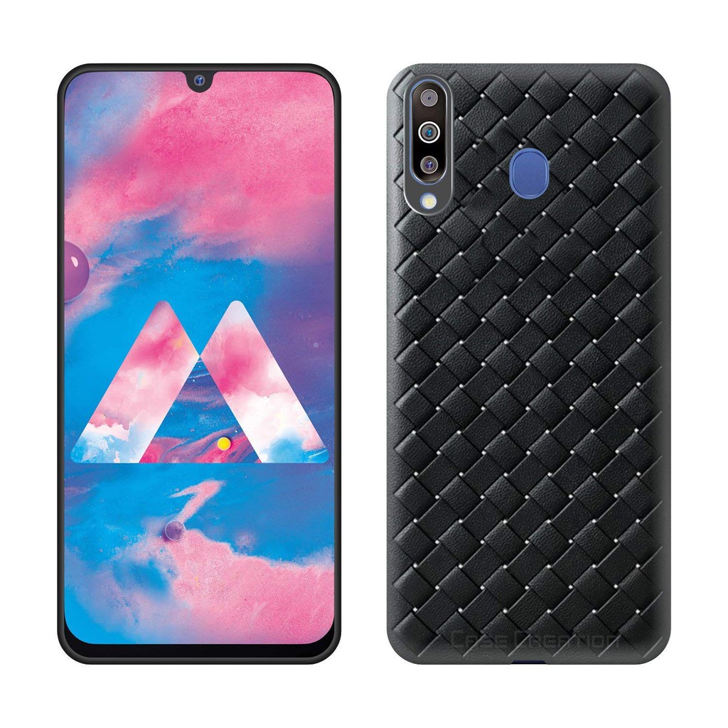 Soft Case Samsung Galaxy M30 Casing Cover HP Original Premium Woven Silicone