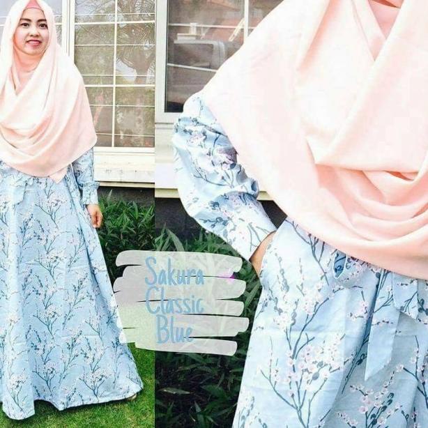 ✱ Baju gamis katun jepang gamis katun japan gamis monalisa ❋