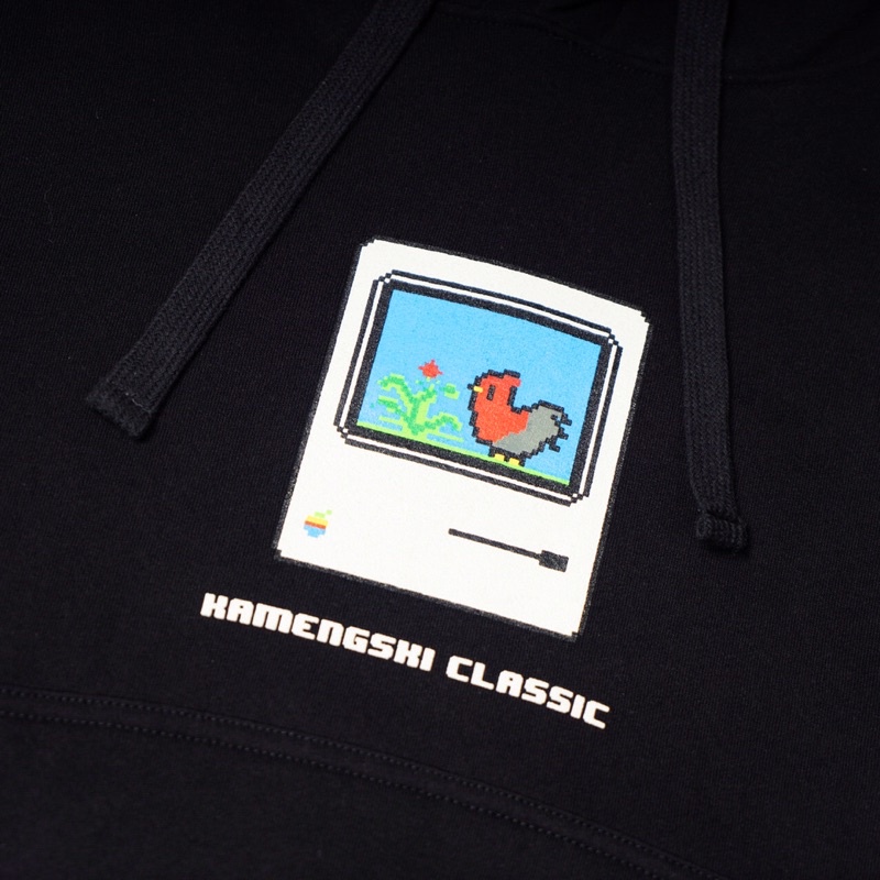 Kamengski - Ayam Pixel Black Hoodie