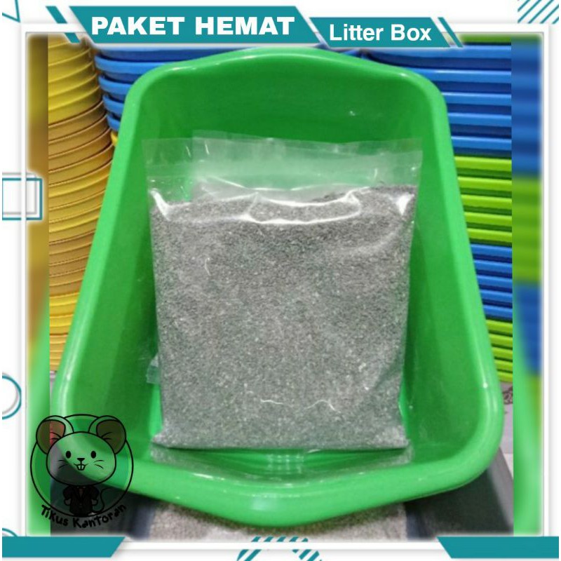 Paket Murah Bak Pasir gratis pasir kucing/Cat Litter Box/Bak Untuk pup Kucing