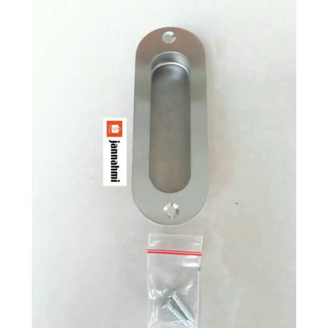 Handle tanam oval handle pintu kom stainlis