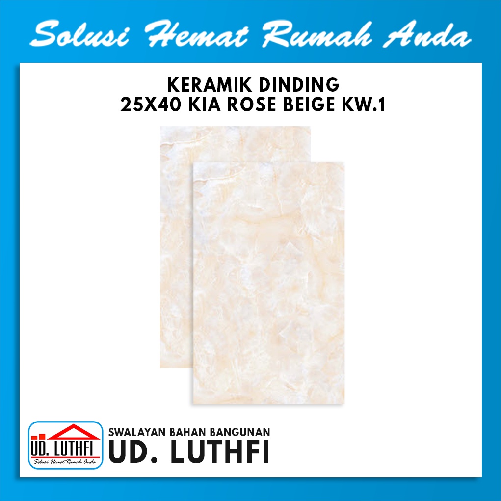 Keramik Dinding 25x40 KIA Rose Beige