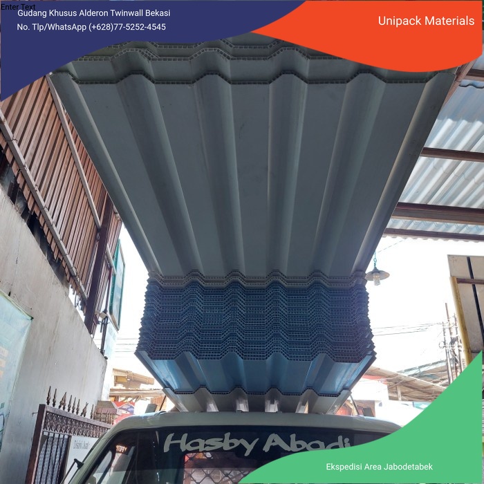 uPVC - alderon 6m alderon panjang 6 meter lari atap dobel layer